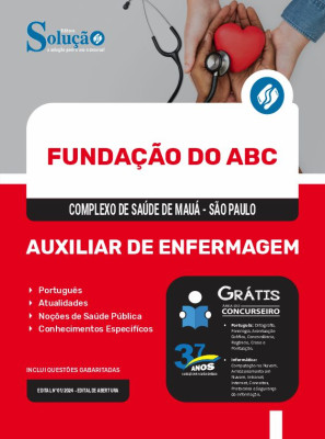 Apostila Fundação do ABC - Complexo de Saúde de Mauá - SP  - Auxiliar de Enfermagem - Imagem 3