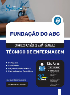 Apostila Fundação do ABC - Complexo de Saúde de Mauá - SP  - Técnico de Enfermagem - Imagem 3