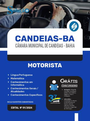 Apostila Câmara de Candeias - BA  - Motorista - Imagem 3