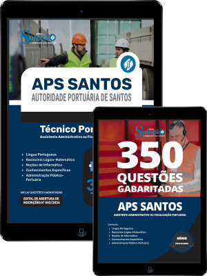 Combo Digital APS Santos - Técnico Portuário - Assistente Administrativo ou Fiscalização Portuária - Imagem 1