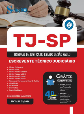 Apostila TJ-SP  - Escrevente Técnico Judiciário - Imagem 3