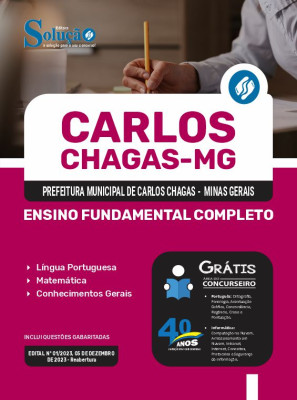 Apostila Prefeitura de Carlos Chagas - MG  - Ensino Fundamental Completo - Imagem 3