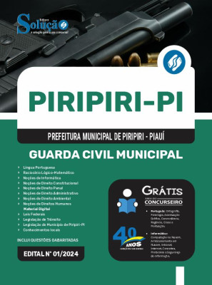 Apostila Prefeitura de Piripiri - PI  - Guarda Civil Municipal - Imagem 3