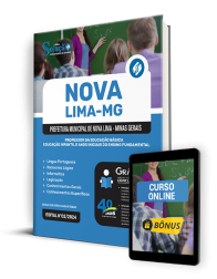 Capa Apostila Prefeitura de Nova Lima - MG  - Professor da Educação Básica - Educação Infantil e Anos Iniciais do Ensino Fundamental