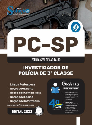 Apostila PC-SP 2025 - Investigador de Polícia de 3ª Classe - Imagem 3