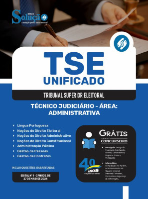 Apostila TSE Unificado  - Técnico Judiciário - Área: Administrativa - Imagem 3