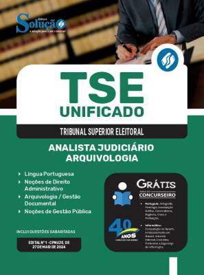 Apostila TSE Unificado  - Analista Judiciário - Área: Apoio Especializado - Especialidade: Arquivologia - Imagem 3