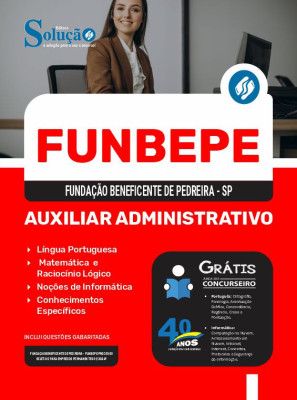 Apostila FUNBEPE em PDF  - Auxiliar Administrativo - Imagem 1