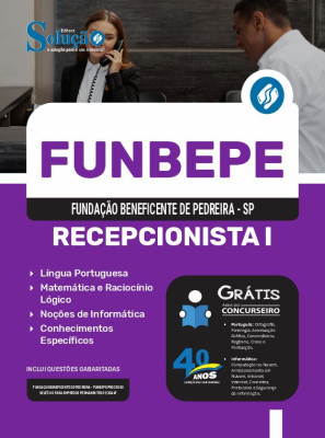 Apostila FUNBEPE em PDF  - Recepcionista I - Imagem 1
