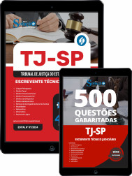 Capa Combo TJ-SP - Escrevente Técnico Judiciário