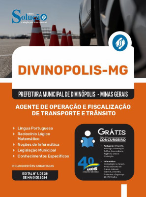 Apostila Prefeitura de Divinópolis - MG em PDF  - Agente de Operação e Fiscalização de Transporte e Trânsito - Imagem 1