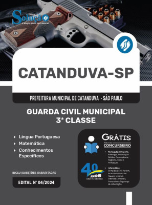 Apostila Prefeitura de Catanduva - SP em PDF  - Guarda Civil Municipal - 3ª Classe - Imagem 1