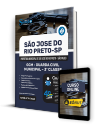 Capa Apostila Prefeitura de São José do Rio Preto - SP  - GCM - Guarda Civil Municipal - 3ª Classe
