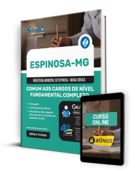 Capa Apostila Prefeitura de Espinosa - MG  - Comum aos Cargos de Nível Fundamental Completo