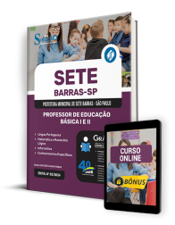 Capa Apostila Prefeitura de Sete Barras - SP  - Professor de Educação Básica I e II