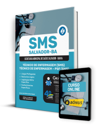 Capa Apostila SMS Salvador  - Técnico de Enfermagem (SMS) e Técnico de Enfermagem - PSF (SMS)