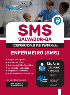 Apostila SMS Salvador em PDF  - Enfermeiro (SMS) - Imagem 1
