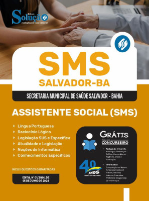 Apostila SMS Salvador em PDF  - Assistente Social (SMS) - Imagem 1