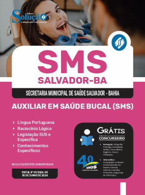 Apostila SMS Salvador em PDF  - Auxiliar em Saúde Bucal (SMS) - Imagem 1