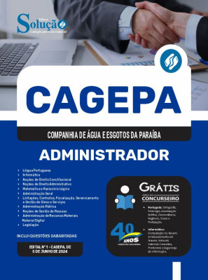Apostila CAGEPA em PDF  - Administrador - Imagem 1