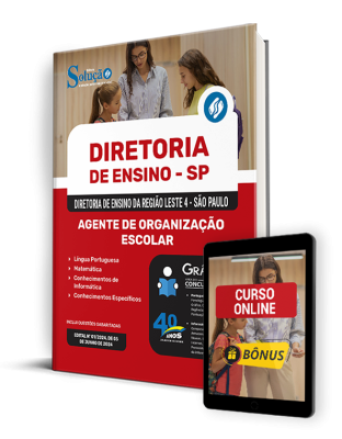 Apostila Diretoria de Ensino da Região Leste 4 - SP  - Agente de Organização Escolar - Imagem 1