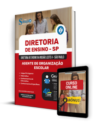 Capa Apostila Diretoria de Ensino da Região Leste 4 - SP  - Agente de Organização Escolar