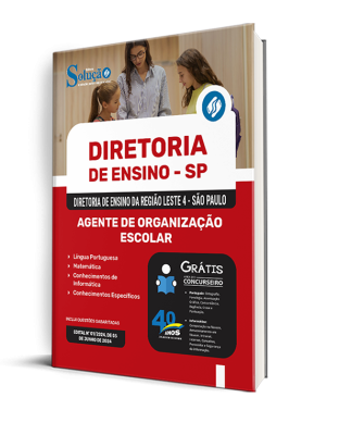 Apostila Diretoria de Ensino da Região Leste 4 - SP  - Agente de Organização Escolar - Imagem 2