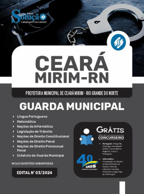 Apostila Prefeitura de Ceará Mirim - RN em PDF  - Guarda Municipal - Imagem 1