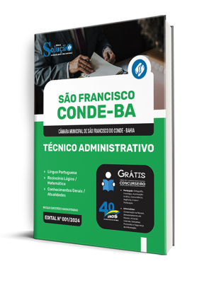 Apostila Câmara de São Francisco do Conde - BA  - Técnico Administrativo - Imagem 2