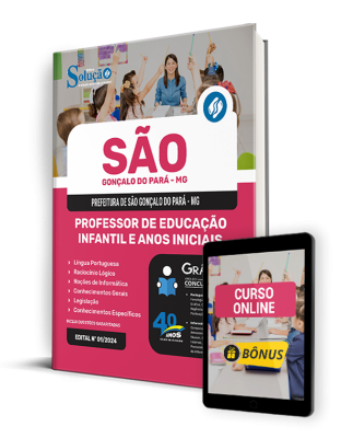 Apostila Prefeitura de São Gonçalo do Pará - MG  - Professor de Educação Infantil e Anos Iniciais - Imagem 1