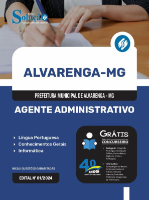 Apostila Prefeitura de Alvarenga - MG  - Agente Administrativo - Imagem 3