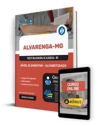 Capa Apostila Prefeitura de Alvarenga - MG  - Nível Elementar - Alfabetizado