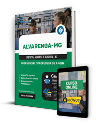 Capa Apostila Prefeitura de Alvarenga - MG  - Professor I e Professor de Apoio