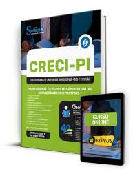 Capa Apostila CRECI-PI  - Profissional de Suporte Administrativo/Serviços Administrativos
