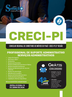 Apostila CRECI-PI  - Profissional de Suporte Administrativo/Serviços Administrativos - Imagem 3