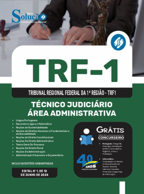 Apostila TRF1 em PDF  - Técnico Judiciário - Área Administrativa - Imagem 1