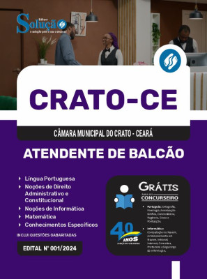 Apostila Câmara do Crato - CE  - Atendente de Balcão - Imagem 3