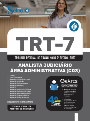 Apostila TRT7  - Analista Judiciário - Área Administrativa (C03) - Imagem 3
