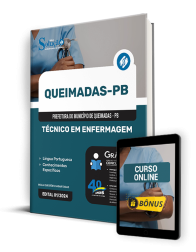 Capa Apostila Prefeitura de Queimadas - PB  - Técnico em Enfermagem
