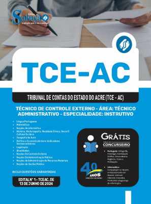 Apostila TCE-AC  - Técnico de Controle Externo - Área: Técnico Administrativo - Especialidade: Instrutivo (Cargo 19) - Imagem 3