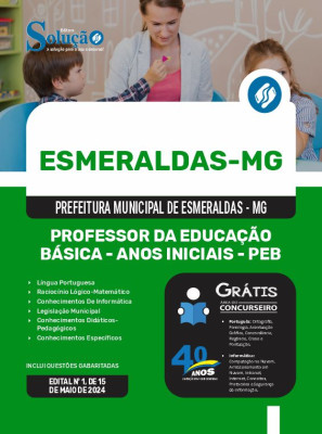 Apostila Prefeitura de Esmeraldas - MG  - Professor da Educação Básica - Anos Iniciais - PEB - Imagem 3