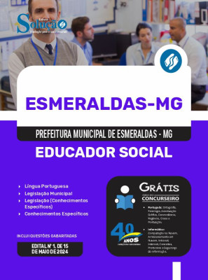 Apostila Prefeitura de Esmeraldas - MG  - Educador Social - Imagem 3