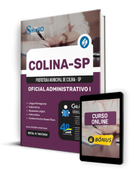 Capa Apostila Prefeitura de Colina - SP  - Oficial Administrativo I