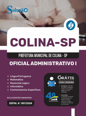 Apostila Prefeitura de Colina - SP  - Oficial Administrativo I - Imagem 3