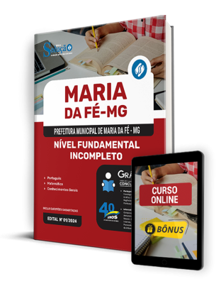Apostila Prefeitura de Maria da Fé - MG  - Nível Fundamental Incompleto - Imagem 1