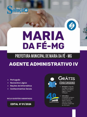 Apostila Prefeitura de Maria da Fé - MG  - Agente Administrativo IV - Imagem 3