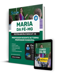 Capa Apostila Prefeitura de Maria da Fé - MG  - Professor Regente de Turma - Professor Municipal
