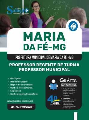 Apostila Prefeitura de Maria da Fé - MG  - Professor Regente de Turma - Professor Municipal - Imagem 3