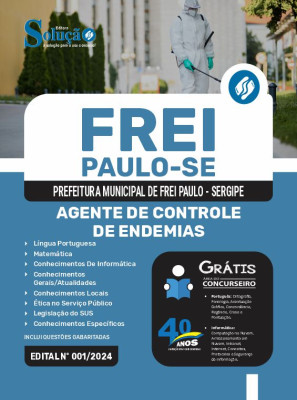 Apostila Prefeitura de Frei Paulo - SE  - Agente de Controle de Endemias - Imagem 3