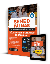 Capa Apostila SEMED Palmas - TO  - Técnico Administrativo Educacional